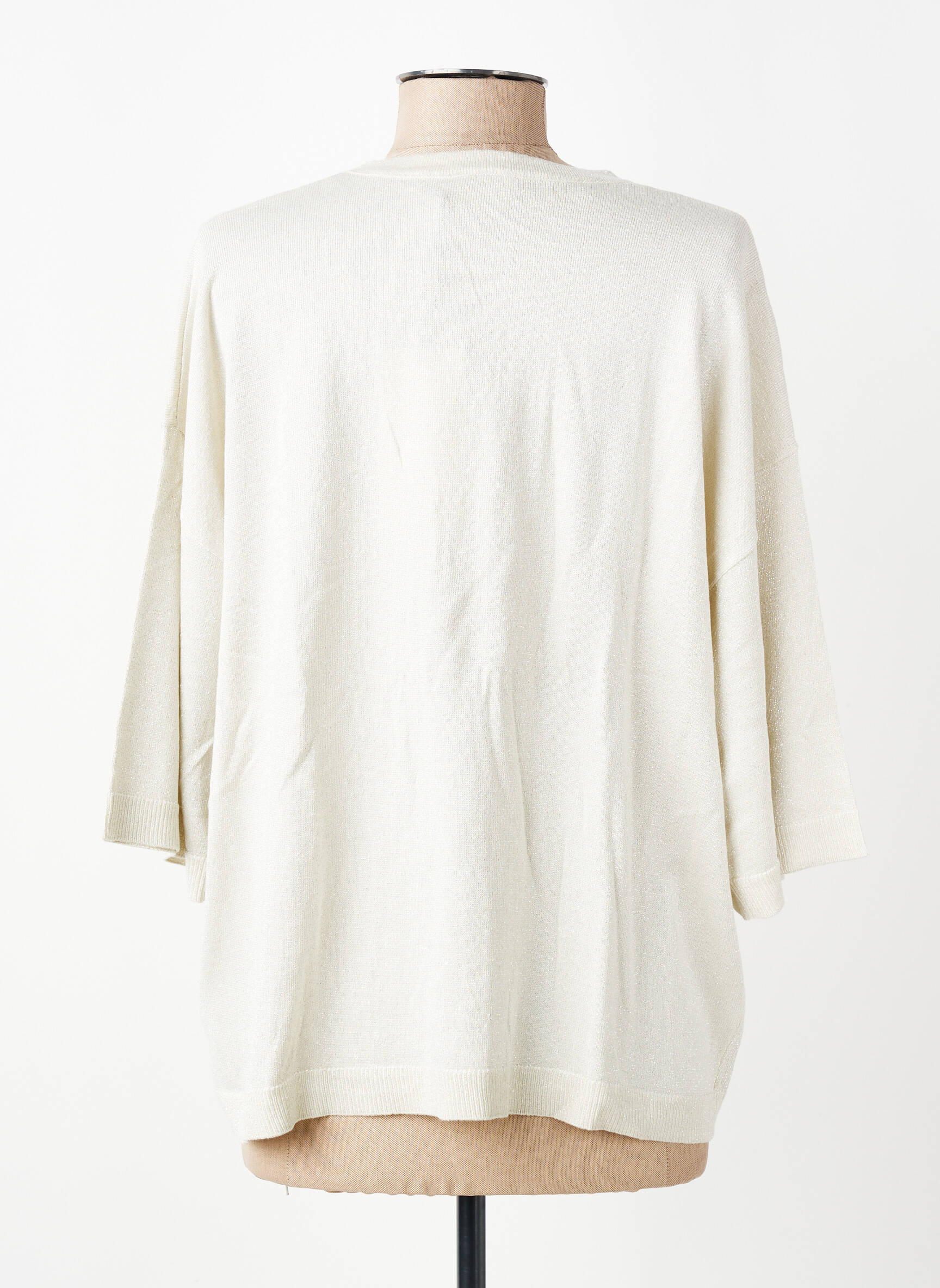 Gilet manches courtes manches courtes beige KAFFE femme
