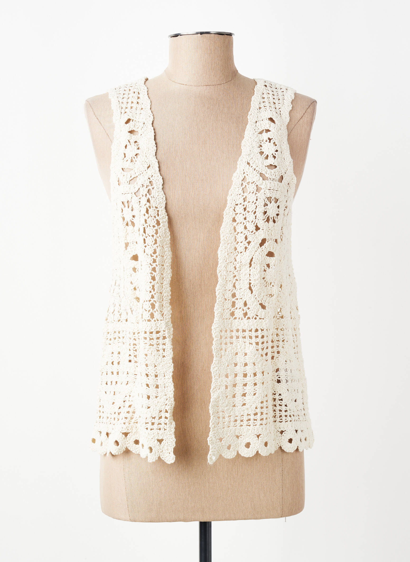 Gilet sans manche sans manche beige C'EST BEAU LA VIE femme