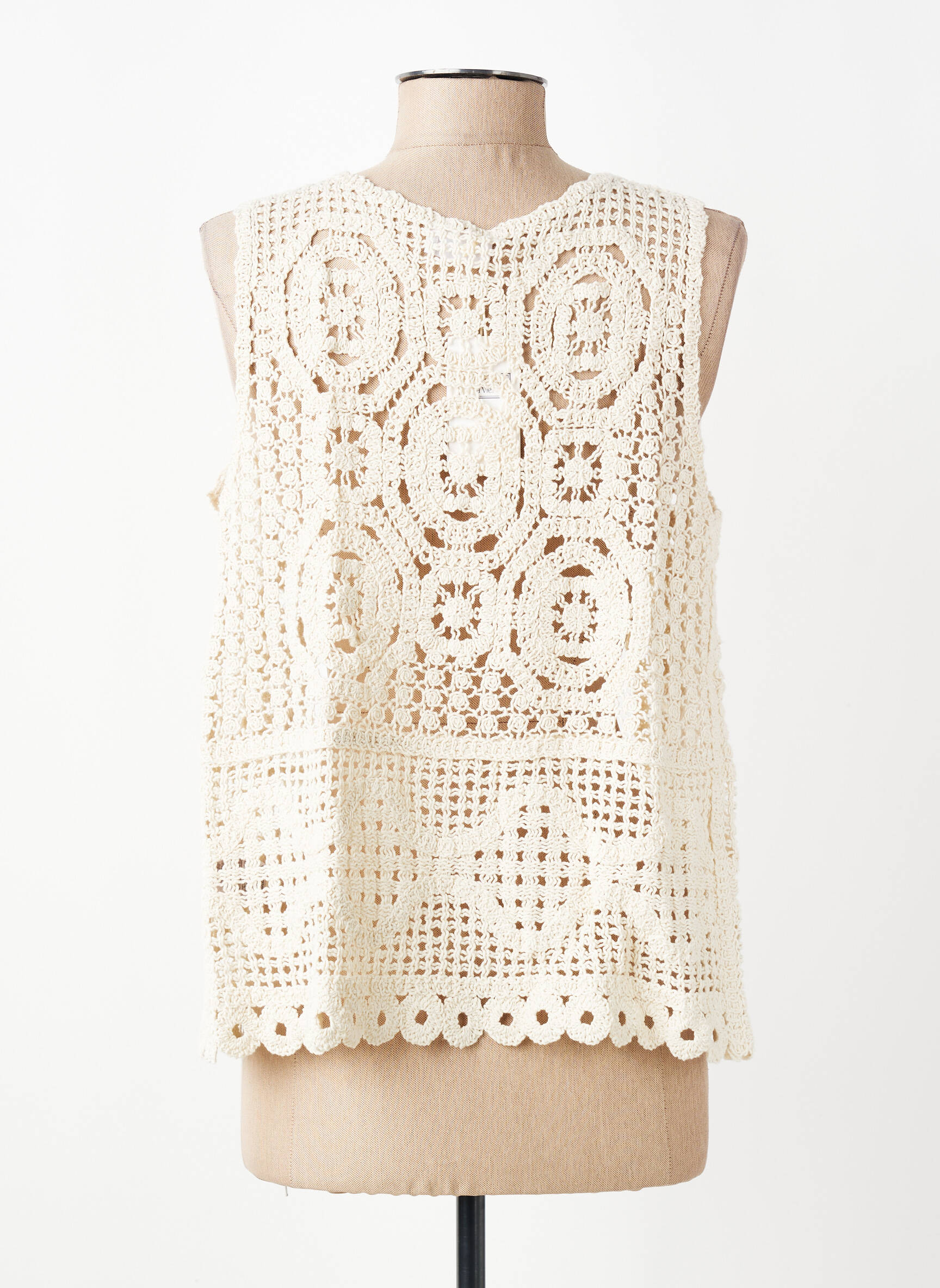Gilet sans manche sans manche beige C'EST BEAU LA VIE femme