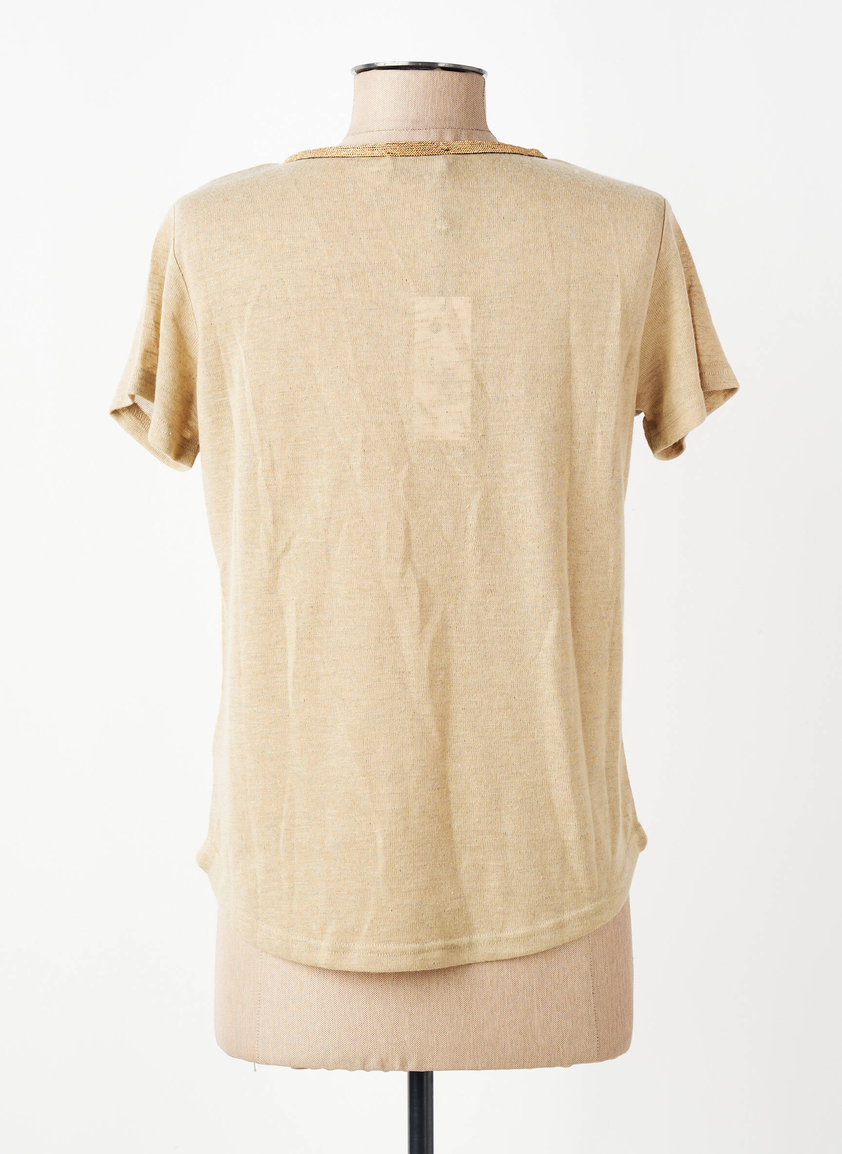 Top manches courtes manches courtes beige MOLLY BRACKEN femme
