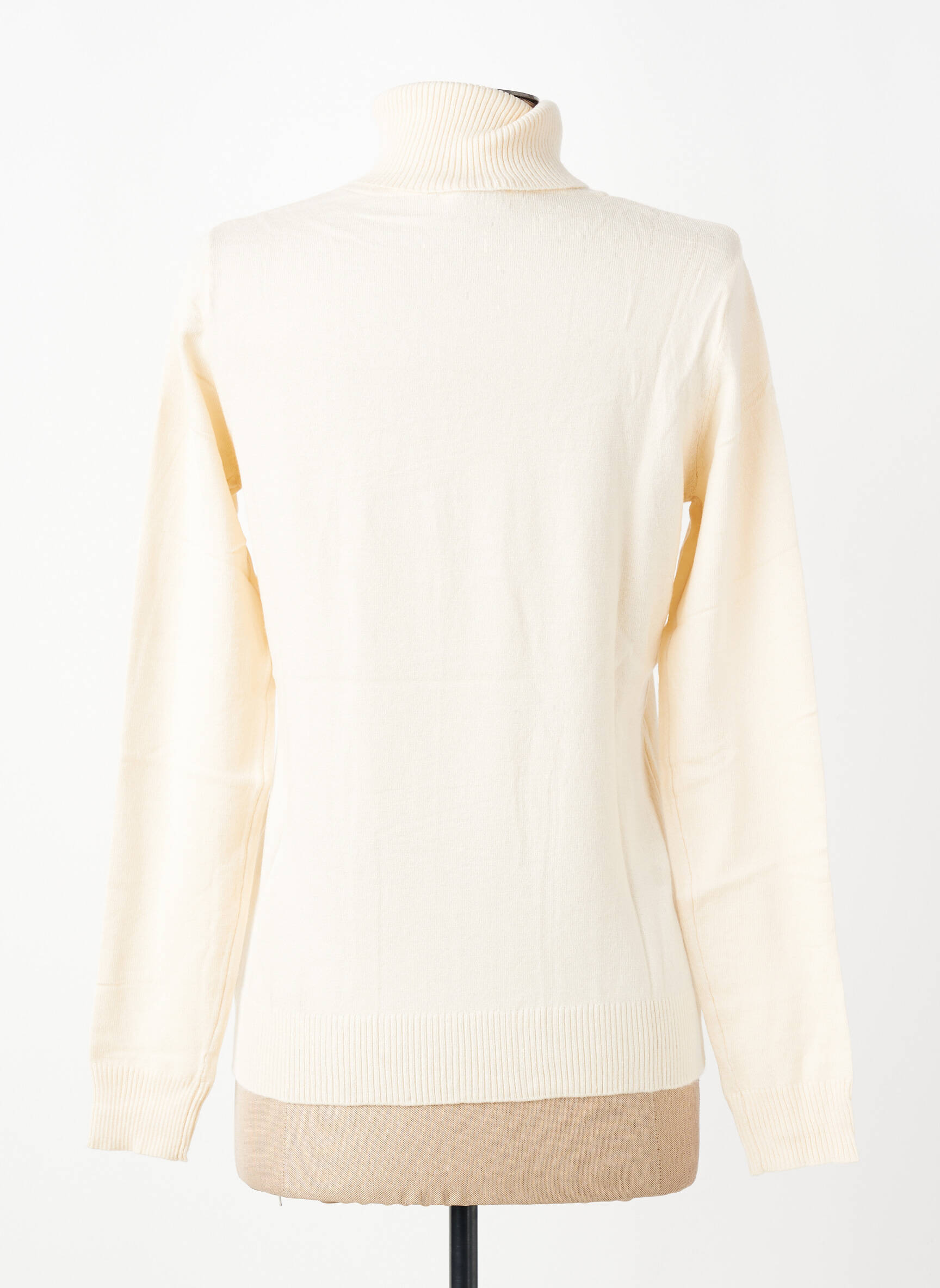 Pull col roulé coupe droite manches longues beige LPB LES PETITES BOMBES  femme