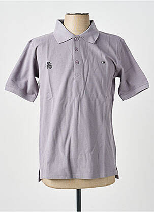 Polo coupe droite manches courtes gris GWEN & BLACK homme