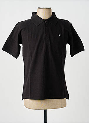 Polo coupe droite manches courtes noir GWEN & BLACK homme