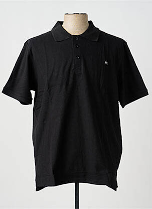 Polo coupe droite manches courtes noir GWEN & BLACK homme