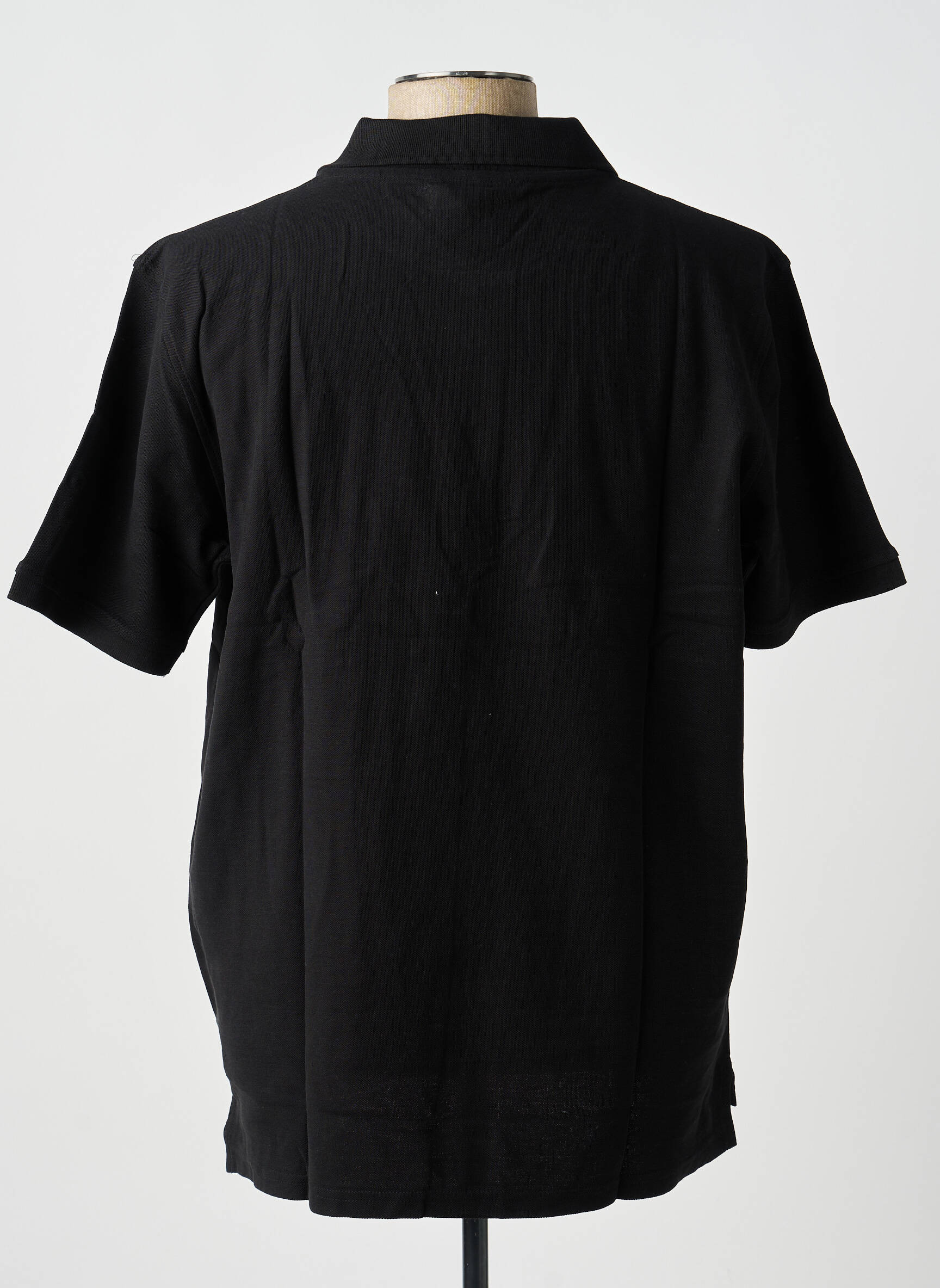 Polo coupe droite manches courtes noir GWEN & BLACK homme