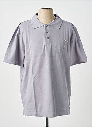 Polo coupe droite manches courtes gris GWEN & BLACK homme