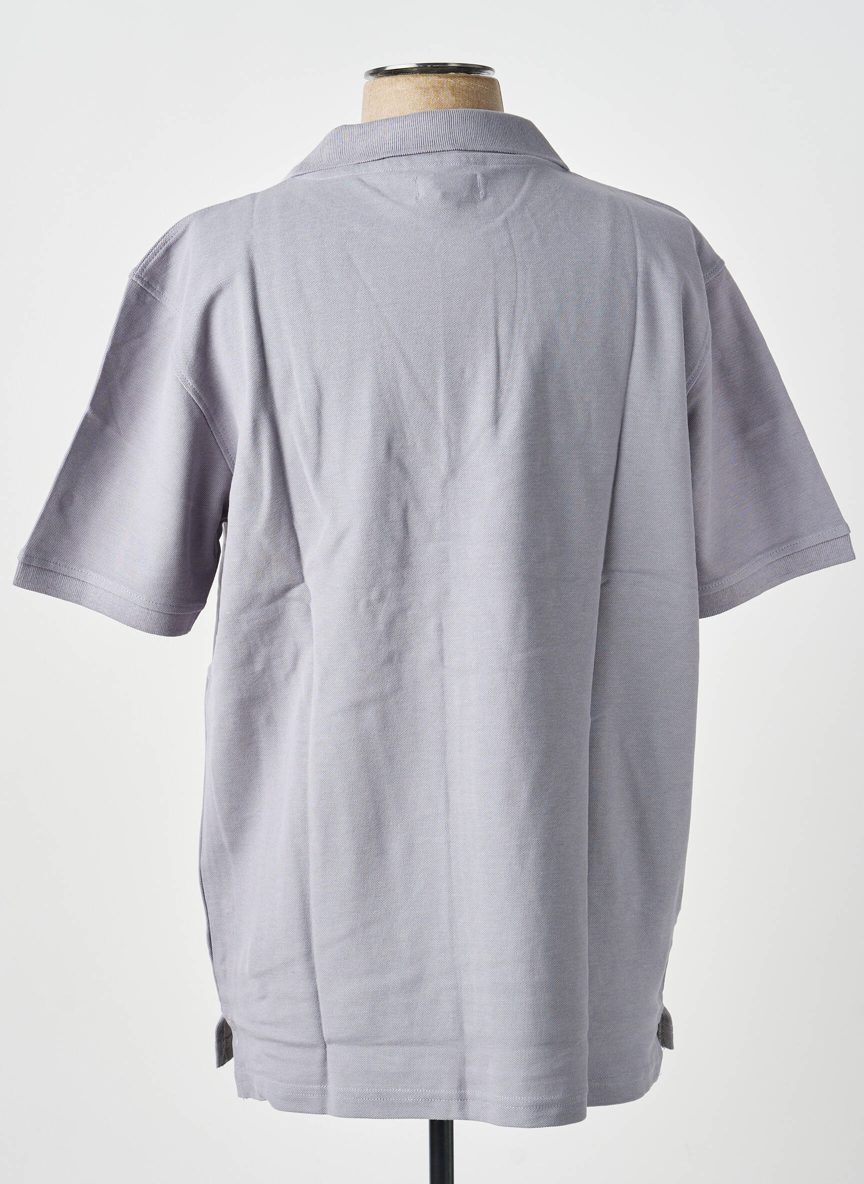 Polo coupe droite manches courtes gris GWEN & BLACK homme