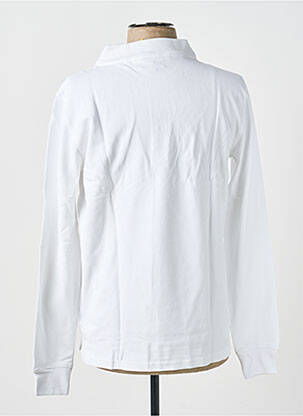 Polo manches longues manches longues blanc GWEN & BLACK homme