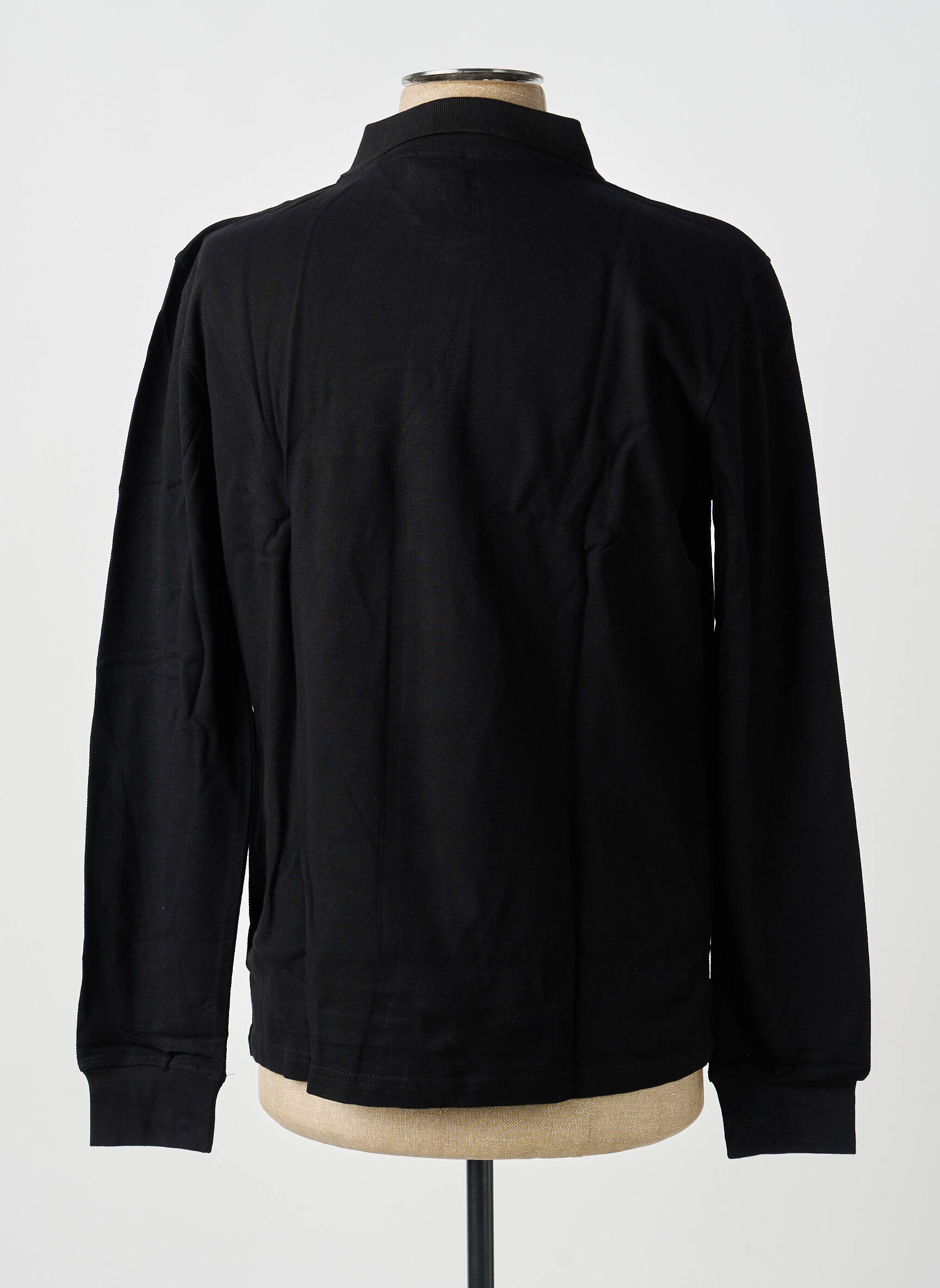 Polo manches longues manches longues noir GWEN & BLACK homme