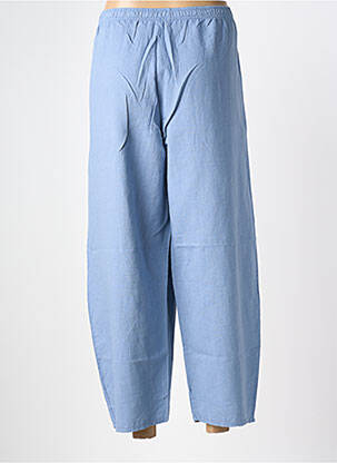 Pantalon large tissage popeline taille normale bleu clair G!OZE femme