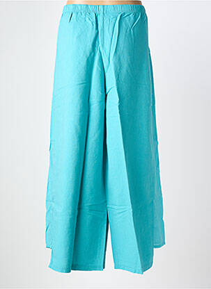Pantalon large tissage popeline taille normale bleu G!OZE femme