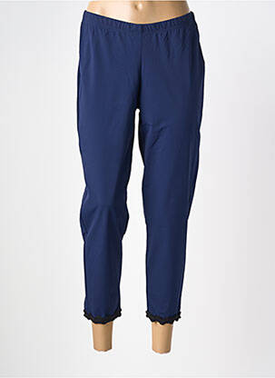 Pantalon slim taille élastique bleu G!OZE femme