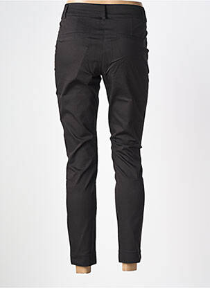 Pantalon slim taille haute taille haute noir KAFFE femme