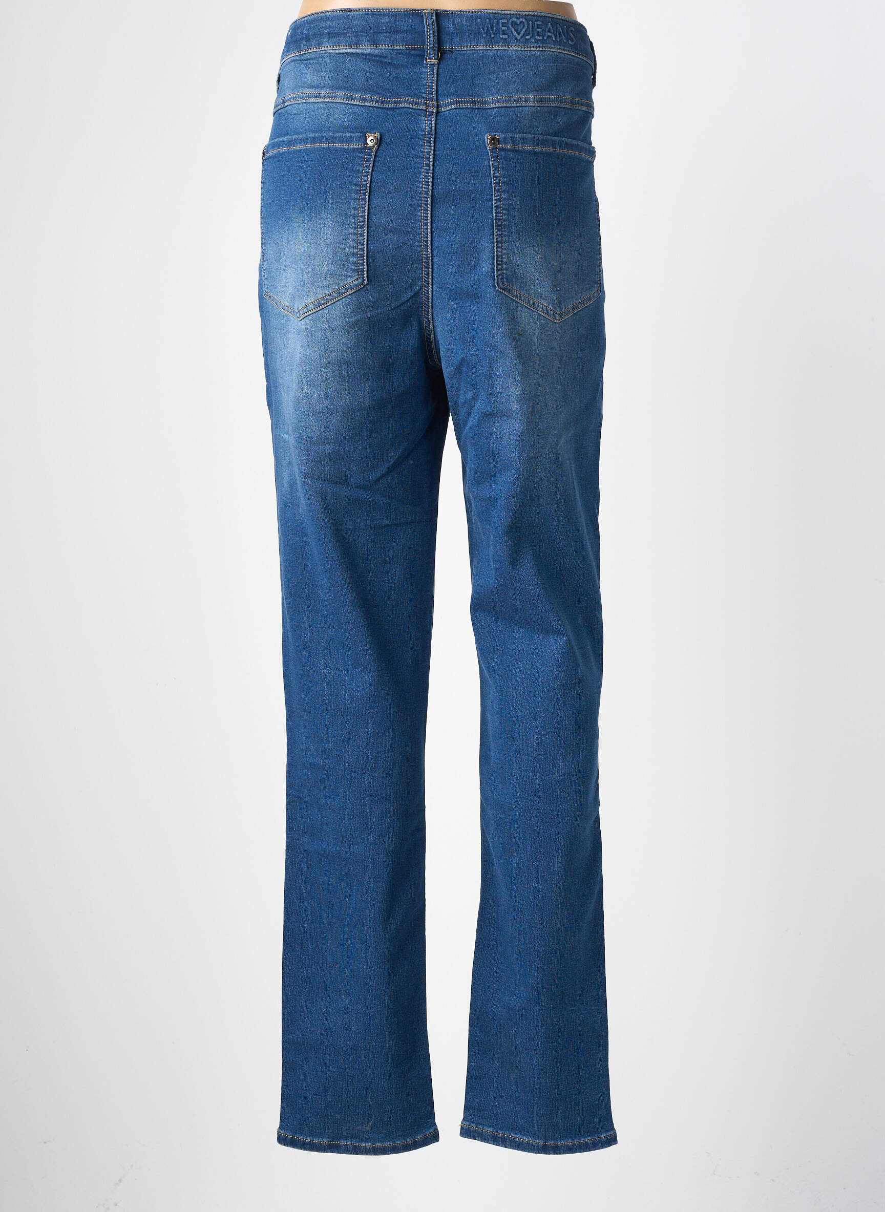 Jeans coupe slim stretch taille normale bleu ZHENZI femme