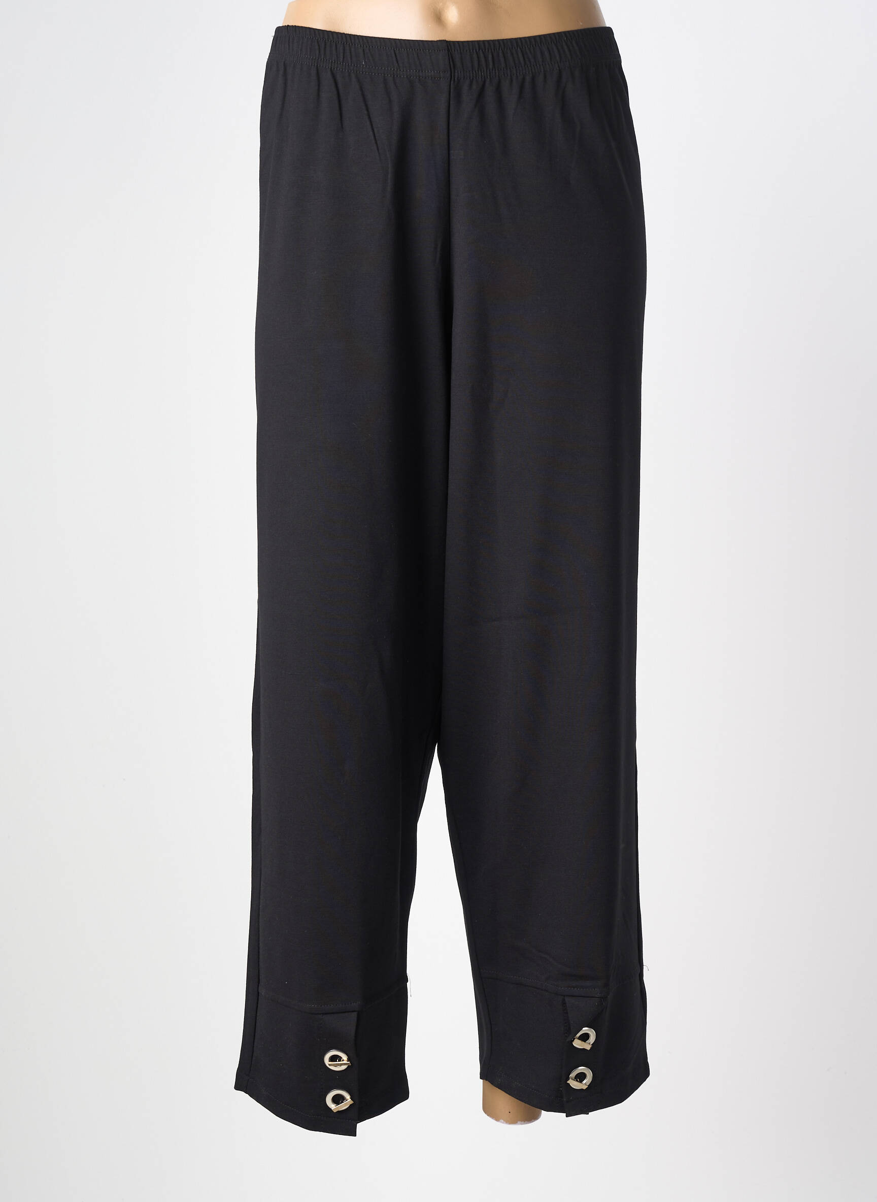 Pantalon slim taille élastique taille normale noir G!OZE femme