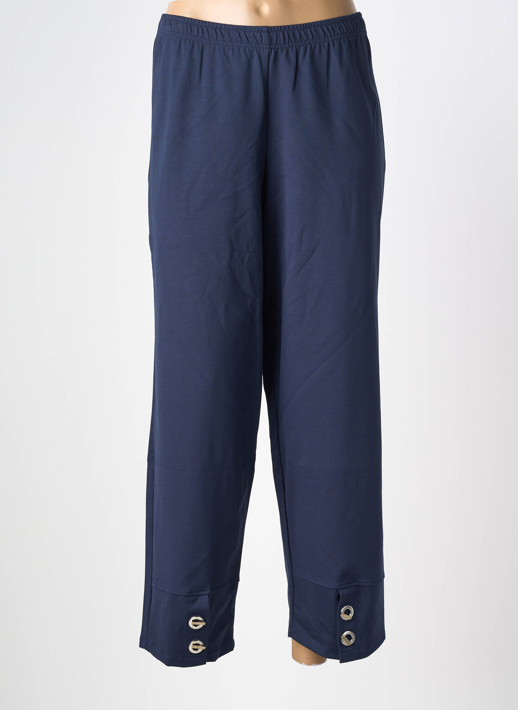 Pantalon slim taille élastique taille normale bleu G!OZE femme