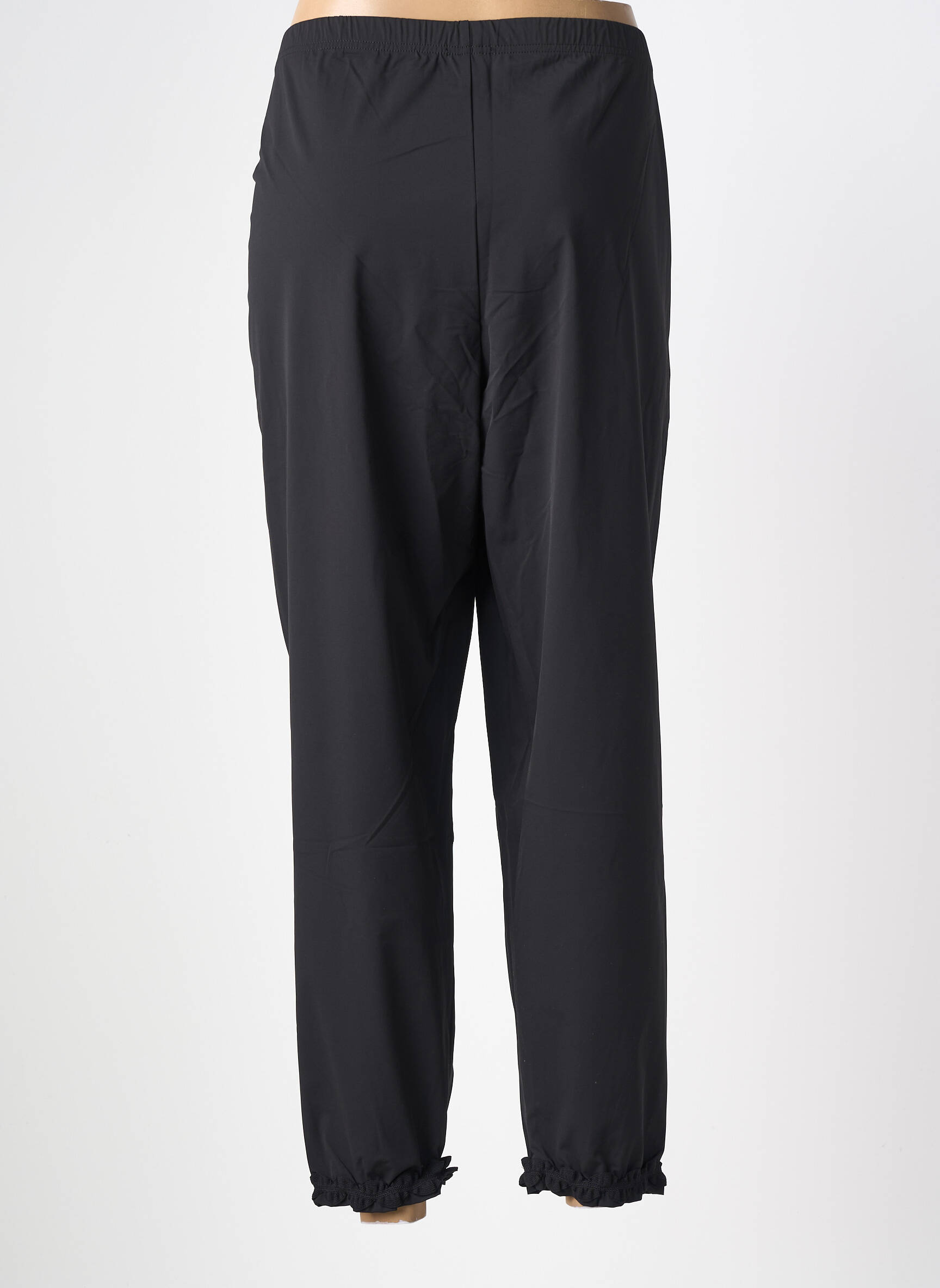 Pantalon slim taille élastique noir G!OZE femme