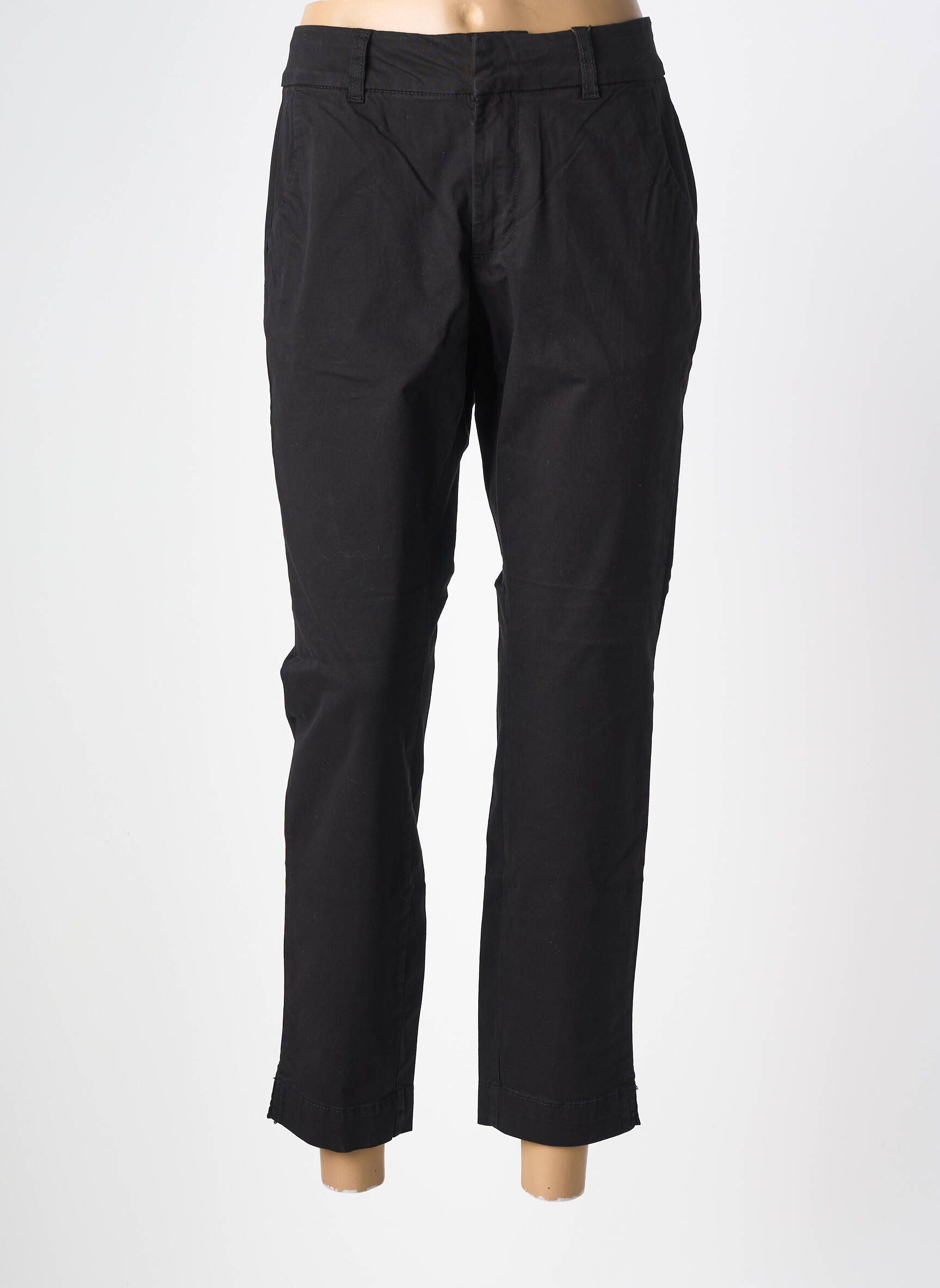 Pantalon slim stretch taille normale noir KAFFE femme