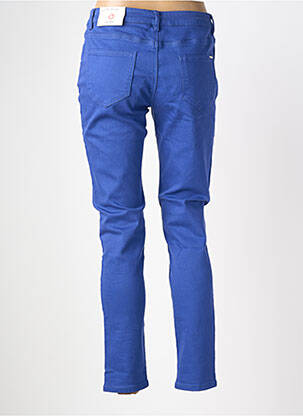 Pantalon slim stretch taille normale bleu MORGAN femme