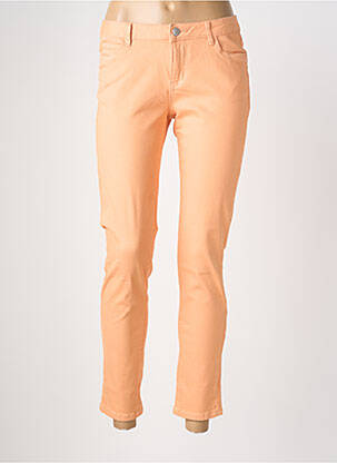 Pantalon 7/8 stretch taille normale orange MORGAN femme