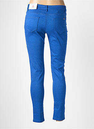 Pantalon slim stretch taille normale bleu MORGAN femme