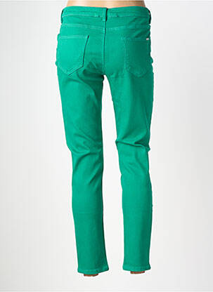 Jeans coupe slim tissage brut taille normale vert MORGAN femme