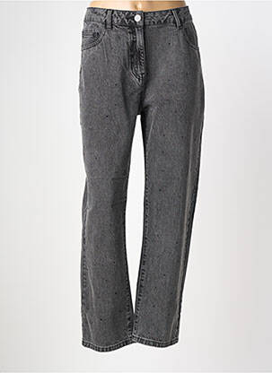 Jeans coupe large taille normale taille normale gris MORGAN femme
