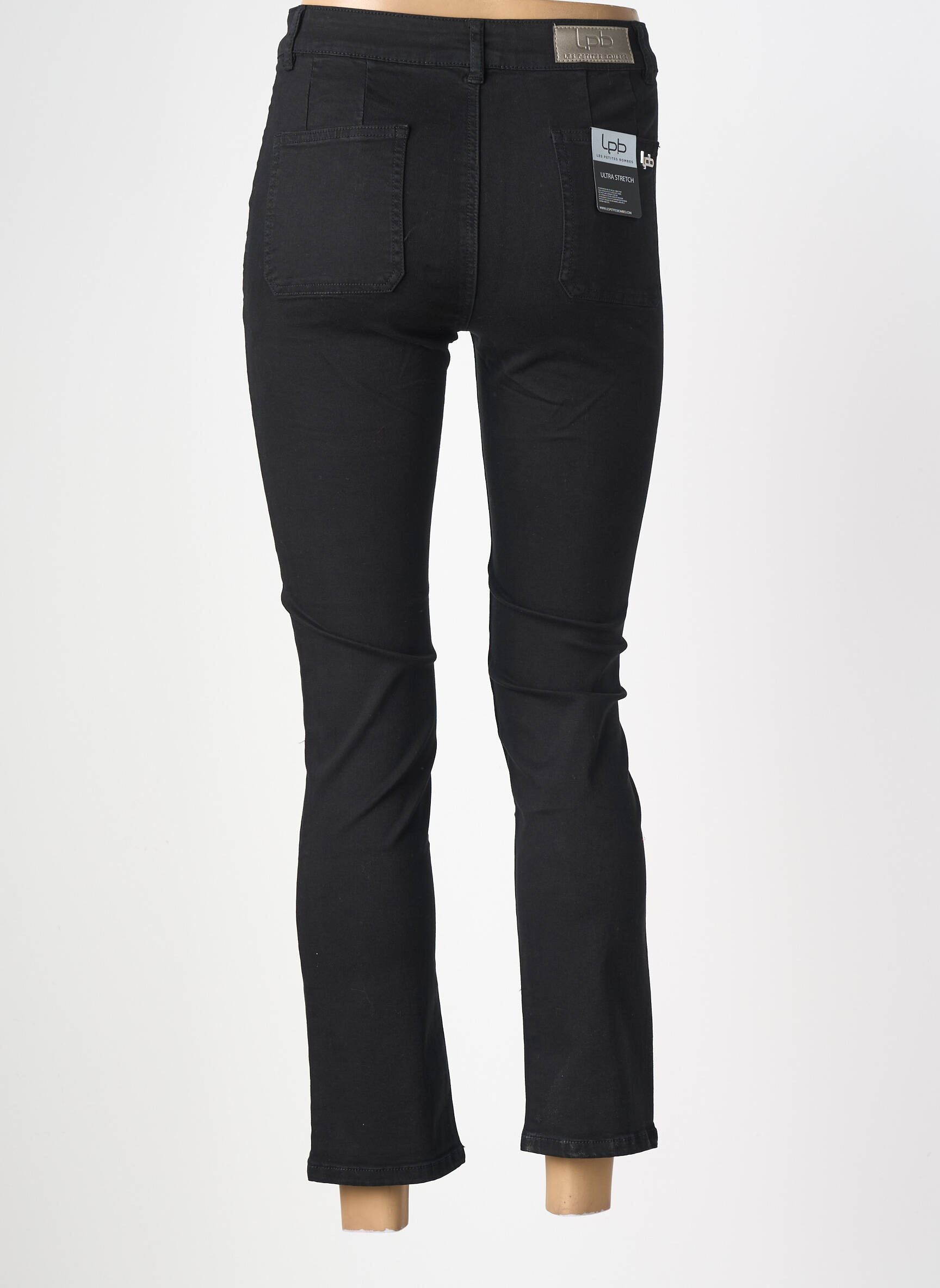 Pantalon 7/8 stretch taille normale noir LPB LES PETITES BOMBES  femme