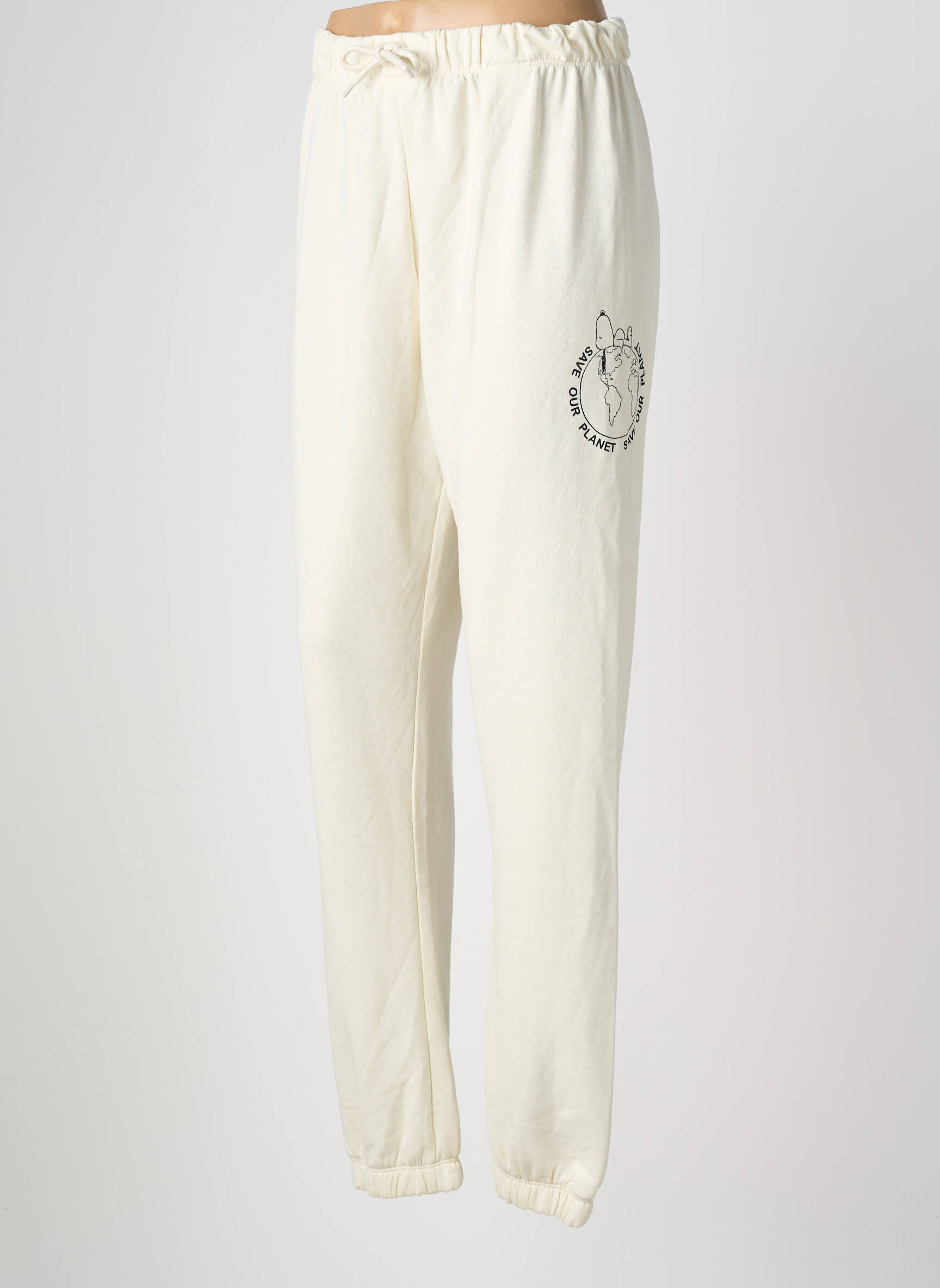 Jogging taille normale taille normale blanc ONLY femme