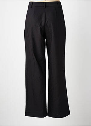 Pantalon large tissage popeline taille haute noir TIFFOSI femme