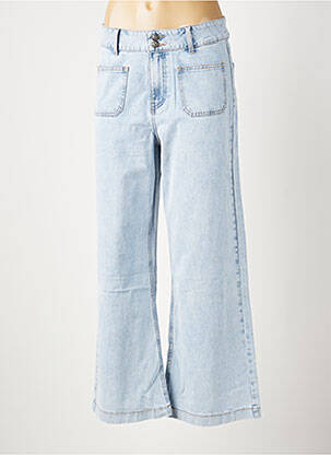 Jeans coupe large stretch taille haute bleu ORAIJE femme