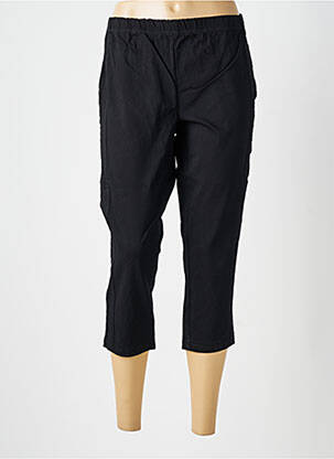 Pantacourt stretch taille normale noir ZHENZI femme