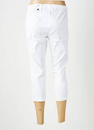 Pantacourt stretch taille normale blanc ZHENZI femme