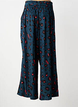 Pantalon large coupe fluide taille normale bleu MAELLE femme