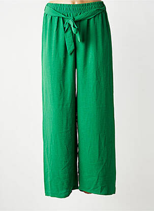 Pantalon large coupe fluide taille normale vert PM MERE & FILLE femme