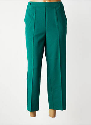 Pantalon 7/8 taille élastique taille normale vert KAFFE femme