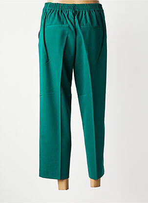 Pantalon 7/8 taille élastique taille normale vert KAFFE femme