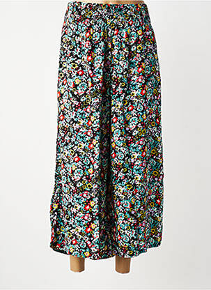 Pantalon 7/8 taille élastique taille normale noir LILY & ME femme