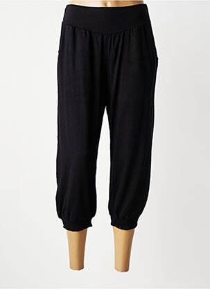 Pantacourt stretch taille normale noir ZHENZI femme