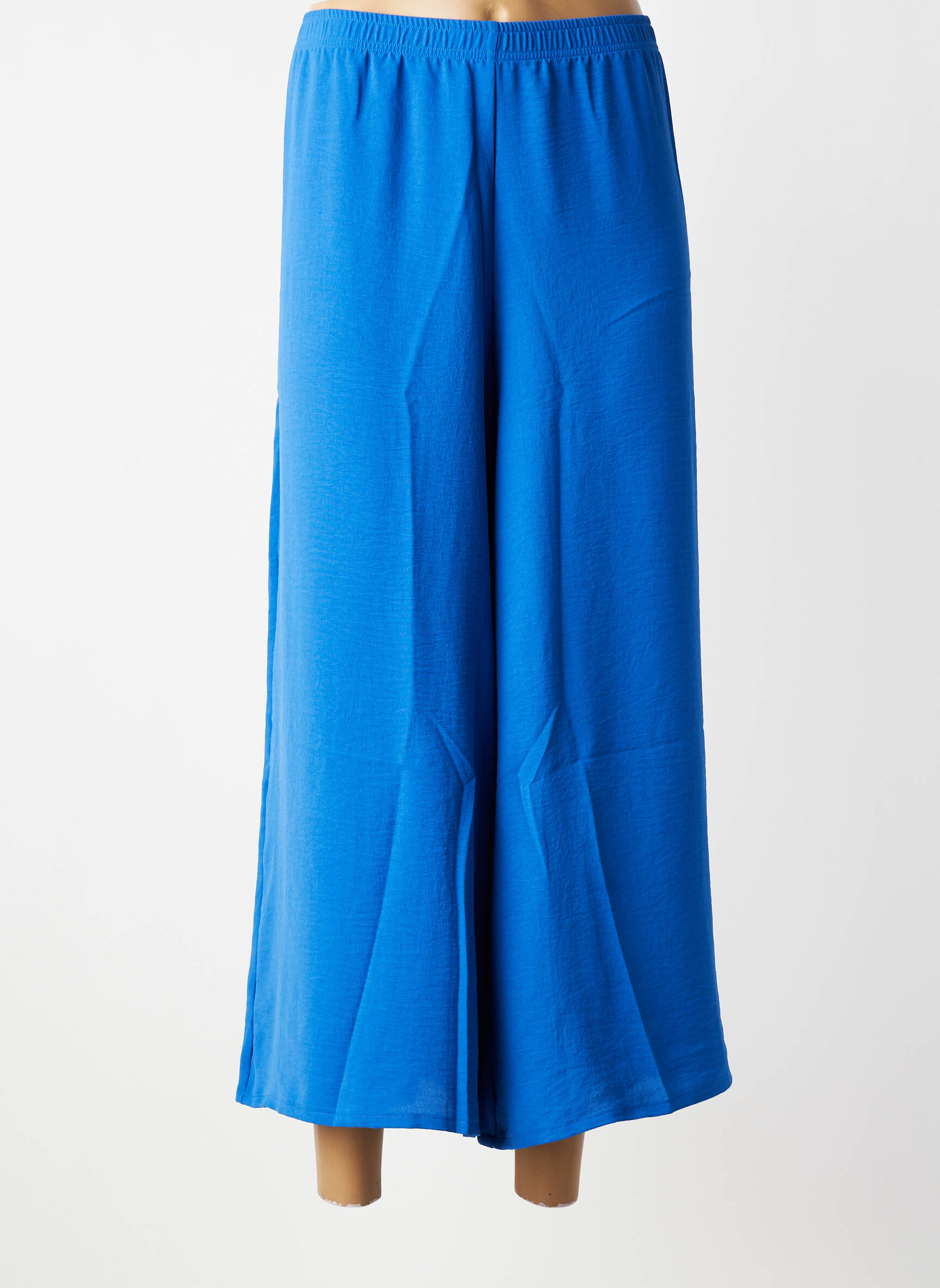 Pantacourt taille élastique taille normale bleu G!OZE femme