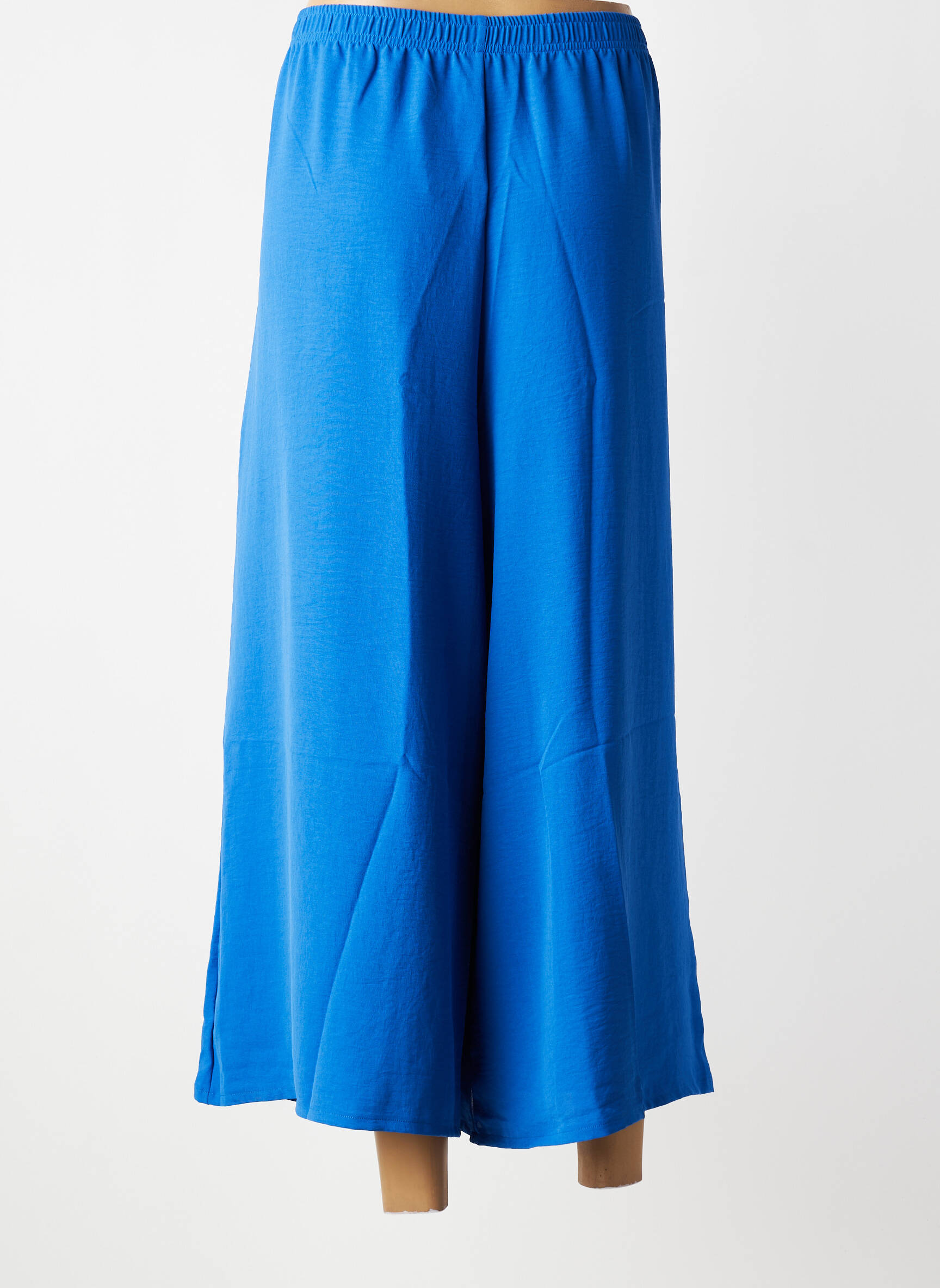 Pantacourt taille élastique taille normale bleu G!OZE femme