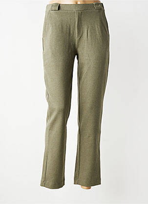Pantalon chino taille normale taille normale vert YERSE femme
