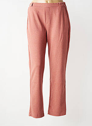 Pantalon droit stretch taille normale rose YERSE femme