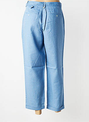 Pantalon droit taille normale taille normale bleu JULIE GUERLANDE femme