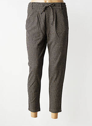 Pantalon slim taille élastique taille normale marron ONLY femme