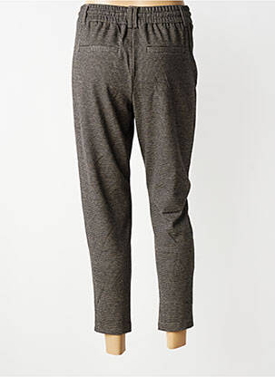 Pantalon slim taille élastique taille normale marron ONLY femme