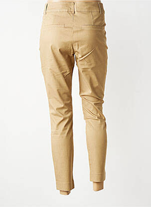 Pantalon slim stretch taille normale beige KAFFE femme