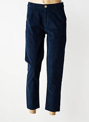 Pantalon slim taille élastique taille normale bleu LILY & ME femme