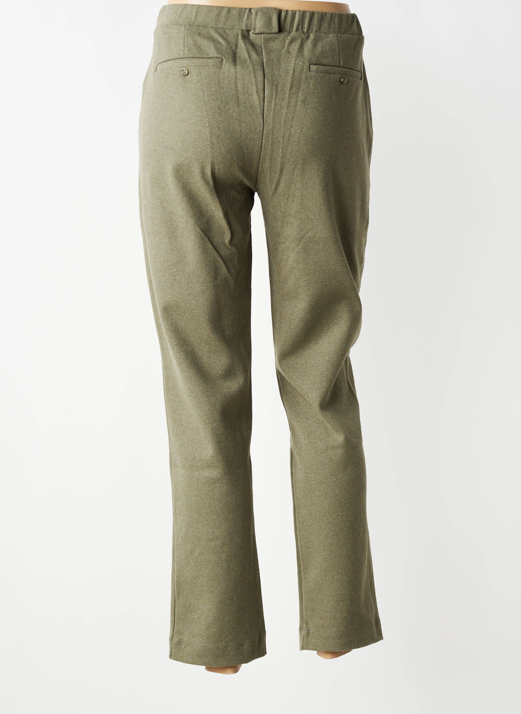 Pantalon chino taille normale taille normale vert YERSE femme