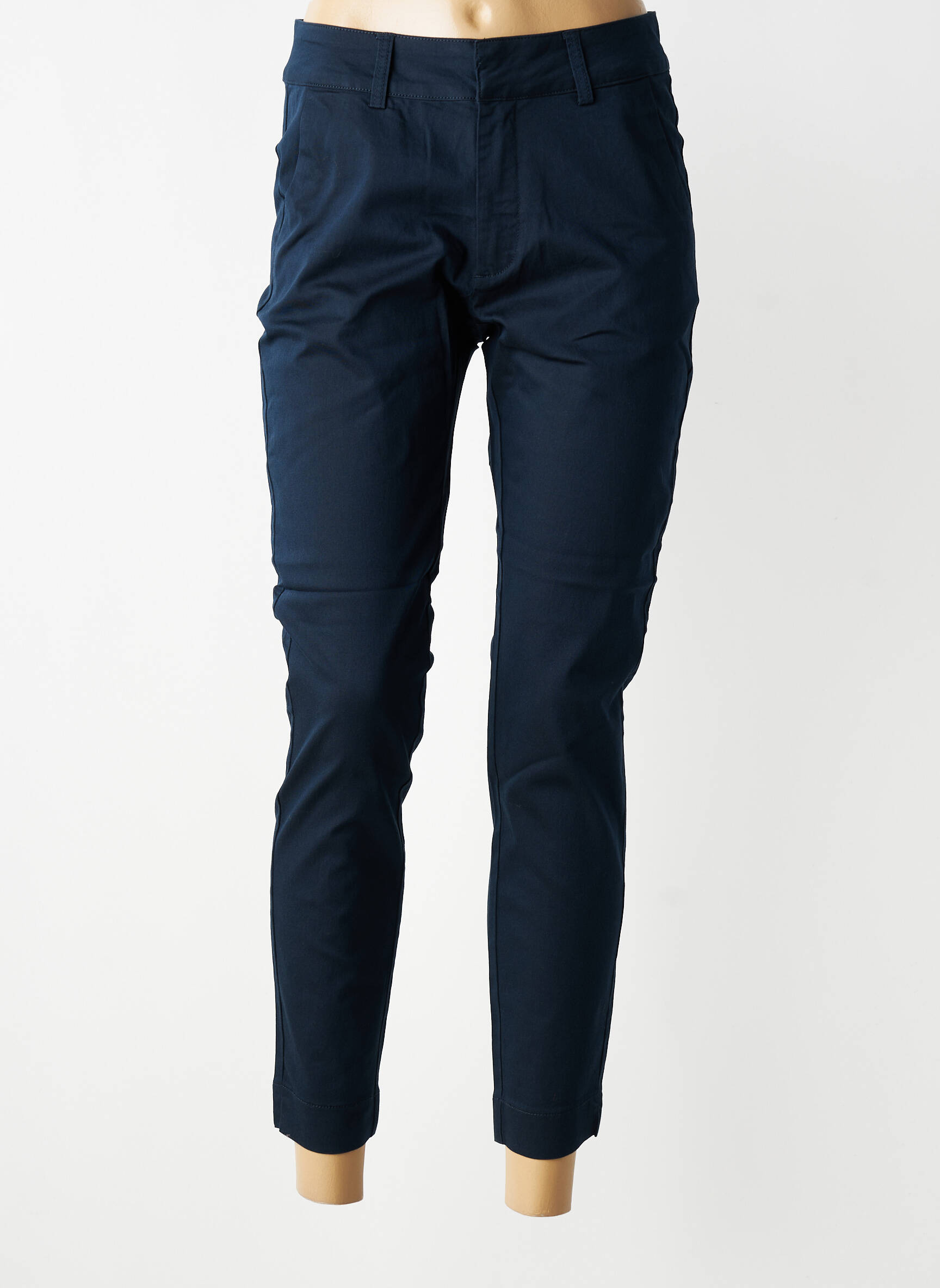 Pantalon slim stretch taille normale bleu KAFFE femme